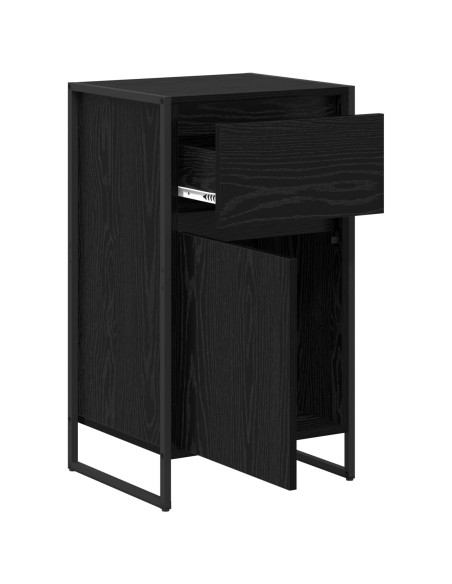 Credenza Rovere Nero 81 x 36 x 150.5 cm Legno multistrato