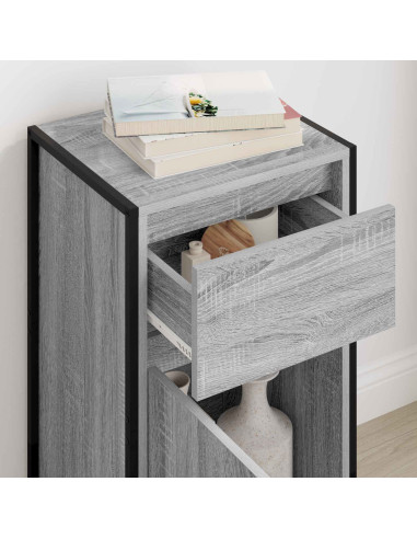 Credenza Grigio Sonoma 81 x 36 x 150.5 cm Legno multistrato