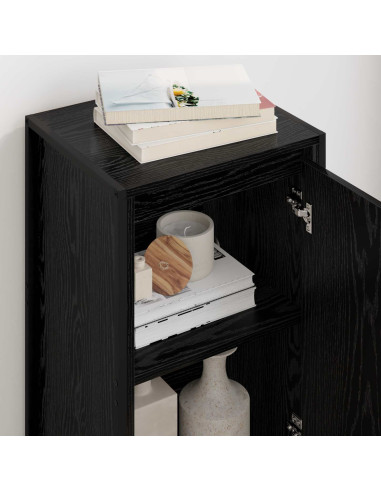 Credenza Rovere Nero 43 x 36 x 75,5 cm Legno multistrato