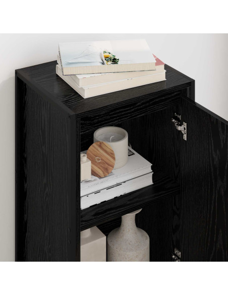 Credenza Rovere Nero 43 x 36 x 75,5 cm Legno multistrato