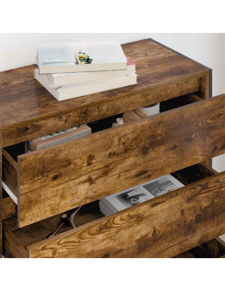 Credenza Quercia Fumosa 79 x 36 x 75.5 cm Legno multistrato