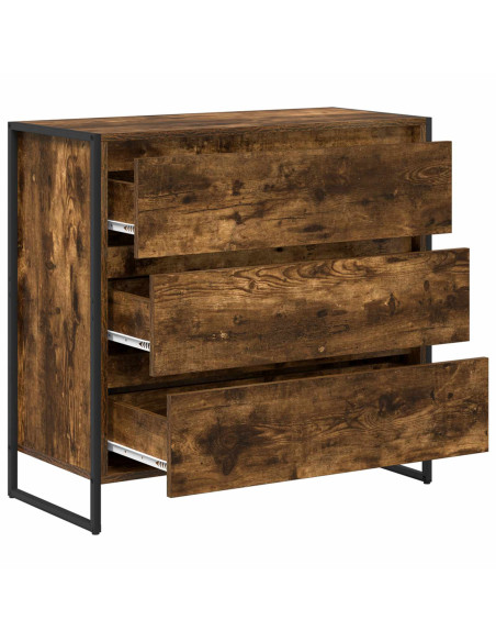 Credenza Quercia Fumosa 79 x 36 x 75.5 cm Legno multistrato