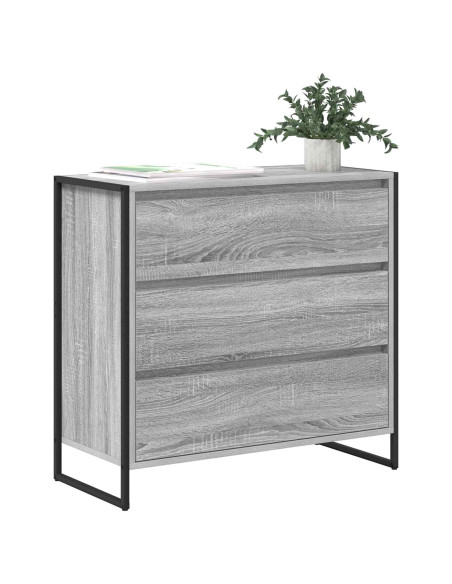 Credenza Grigio Sonoma 79 x 36 x 75.5 cm Legno multistrato
