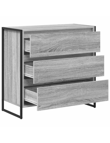 Credenza Grigio Sonoma 79 x 36 x 75.5 cm Legno multistrato