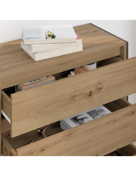 Credenza Rovere Artigianale 79 x 36 x 75.5 cm Legno multistrato