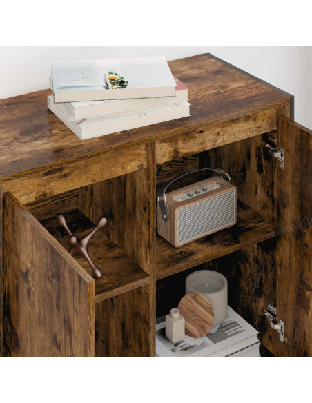 Mobile laterale Quercia Fumosa 79 x 36 x 75 cm