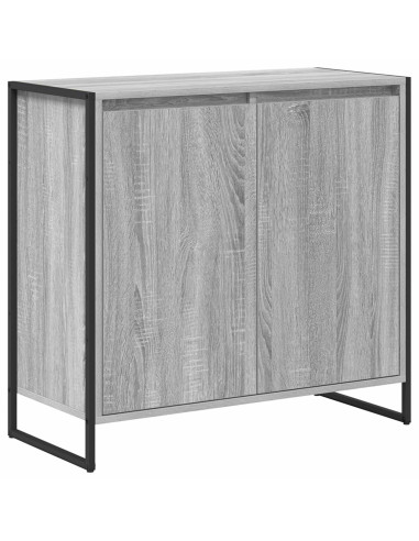 Mobile laterale Grigio Sonoma 79 x 36 x 75 cm Legno multistrato