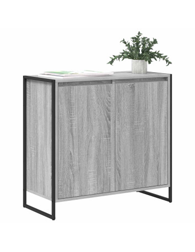 Mobile laterale Grigio Sonoma 79 x 36 x 75 cm Legno multistrato