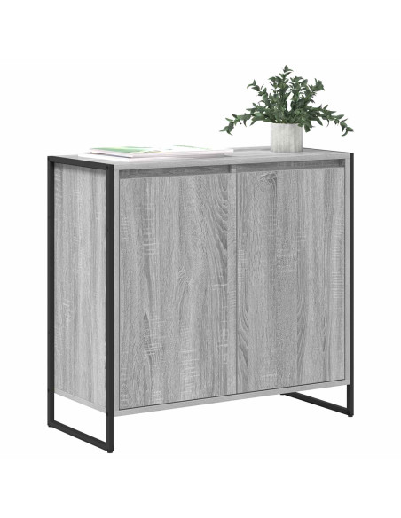 Mobile laterale Grigio Sonoma 79 x 36 x 75 cm Legno multistrato