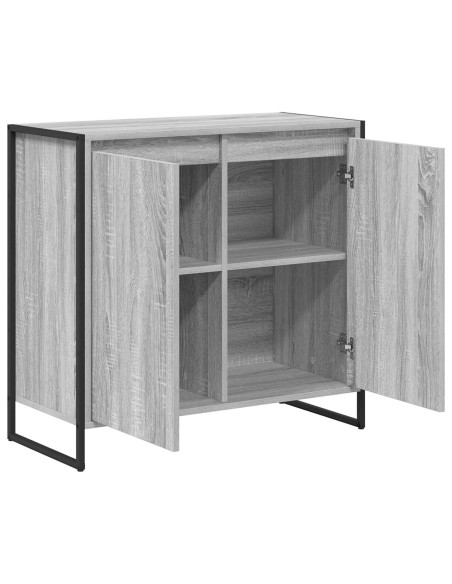 Mobile laterale Grigio Sonoma 79 x 36 x 75 cm Legno multistrato