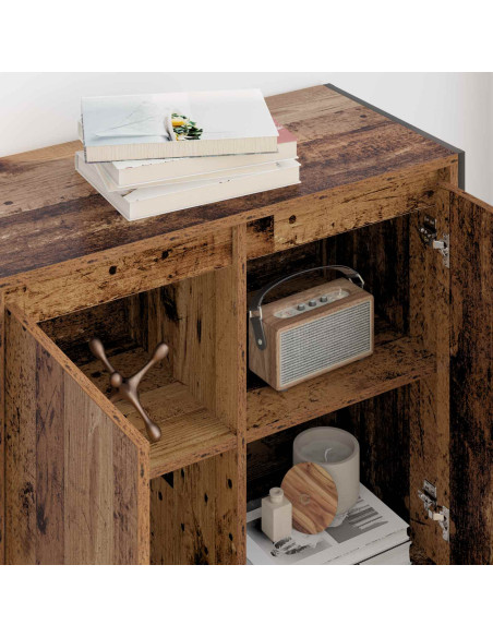 Mobile laterale Legno vecchio 79 x 36 x 75 cm Legno multistrato