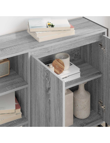 Mobile laterale Grigio Sonoma 96.5 x 30 x 75 cm