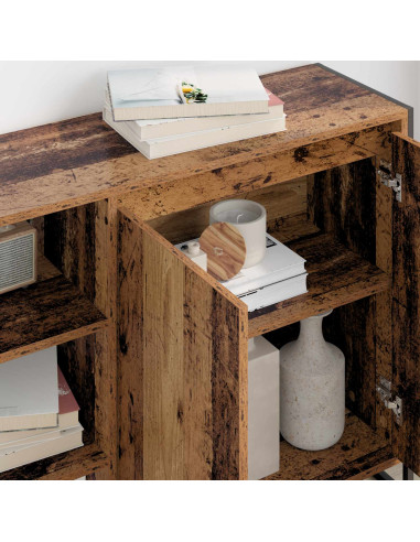 Mobile laterale Legno vecchio 96.5 x 30 x 75 cm