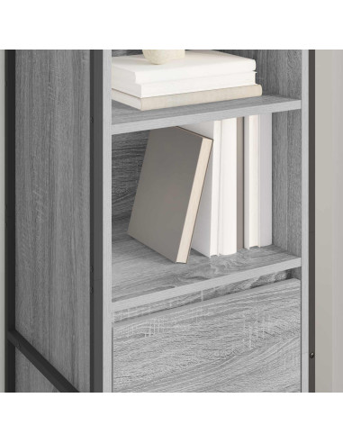 Armadio per Libri con cassetto Grigio Sonoma 43 x 36 x 150.5 cm