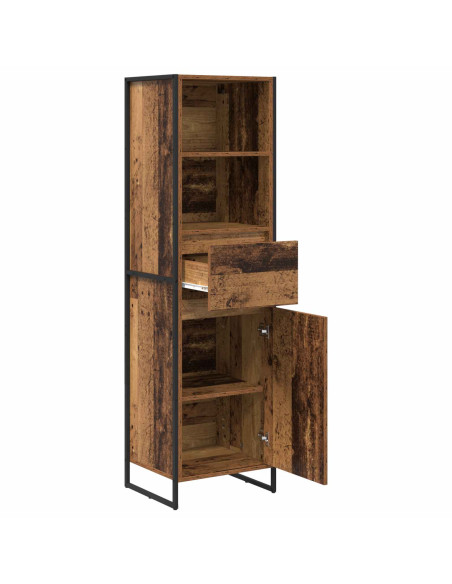 Armadio per Libri con cassetto Legno vecchio 43 x 36 x 150.5 cm