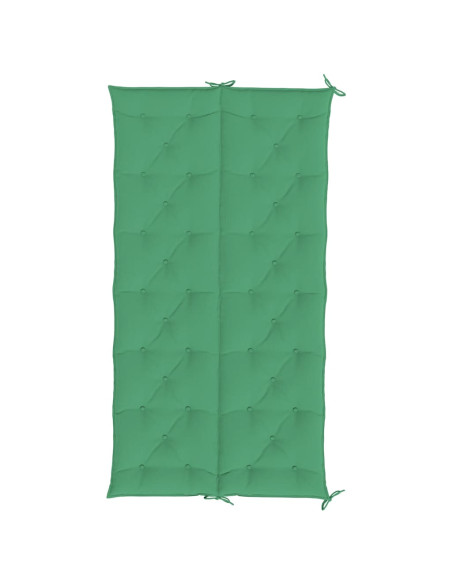 Cuscini per Panca 2 pz Verdi 200x50x7 cm in Tessuto Oxford