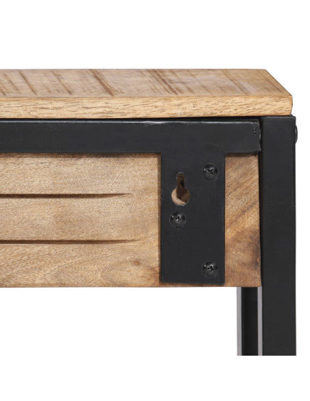 Appendiabiti 87x10x27 cm in Legno Massello Grezzo di Mango