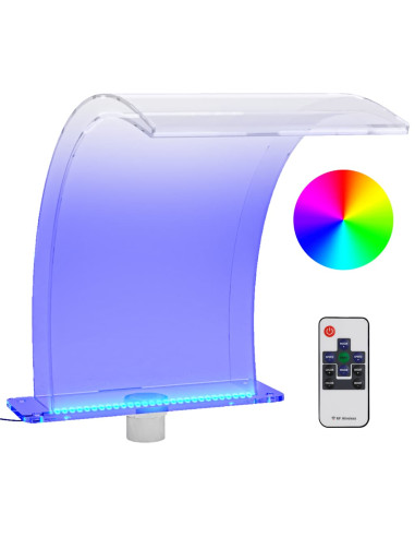 Fontana da Piscina con LED RGB in Acrilico 50 cm