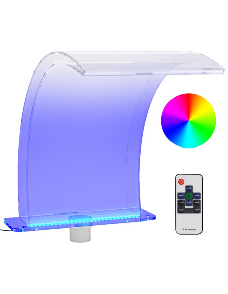 Fontana da Piscina con LED RGB in Acrilico 50 cm