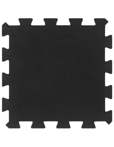 Piastrelle per Pavimenti in Gomma 9 pz Nere 16 mm 30x30 cm