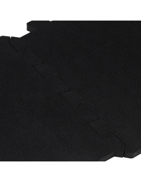 Piastrelle per Pavimenti in Gomma 9 pz Nere 16 mm 30x30 cm