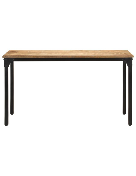 Tavolo da Pranzo 140x70x76 cm in Legno di Mango Grezzo