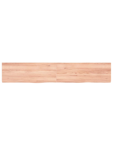 Piano Bagno Marrone 160x30x(2-4) cm Legno Massello Trattato