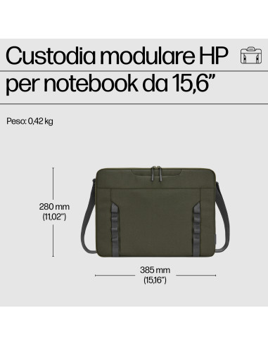 HP "Custodia modulare per laptop da 15,6 pollici"