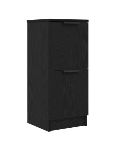 Credenza Rovere Nero 30 x 30 x 70 cm Legno multistrato 2