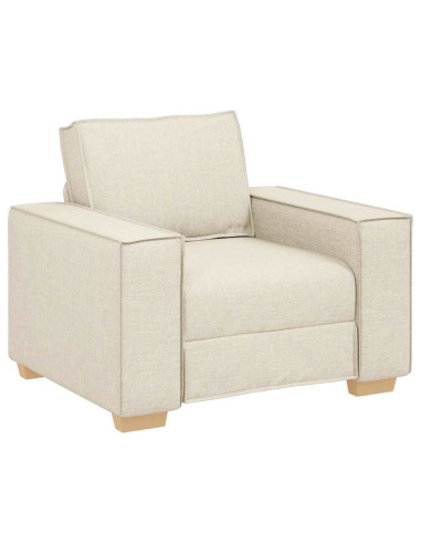 Set di divani 3 pcs Beige 220 x 80 x 84 cm Tessuto misto lino