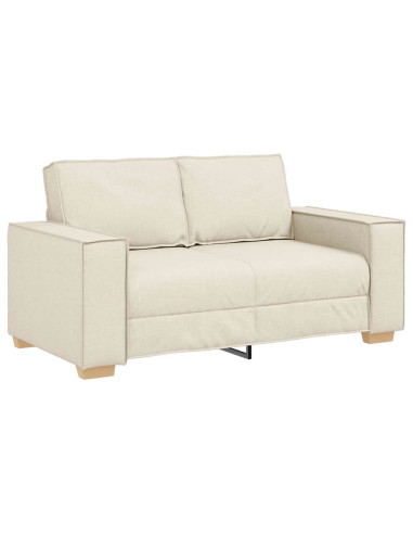 Set di divani 3 pcs Beige 220 x 80 x 84 cm Tessuto misto lino