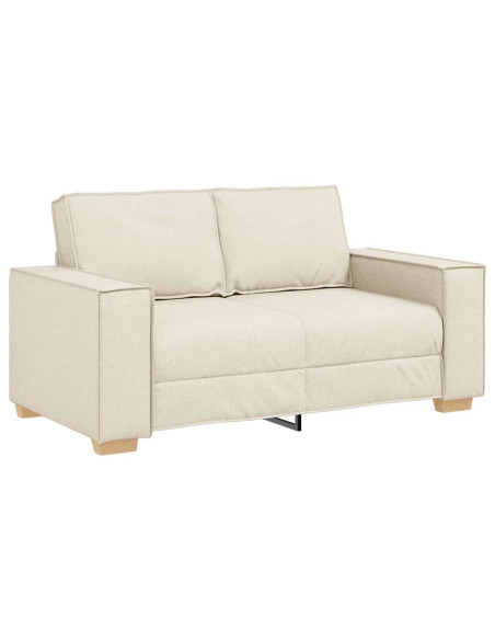 Set di divani 3 pcs Beige 220 x 80 x 84 cm Tessuto misto lino