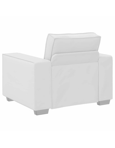 Divano Bianco 100 x 80 x 84 cm Tessuto