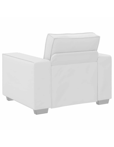 Divano Bianco 100 x 80 x 84 cm Tessuto