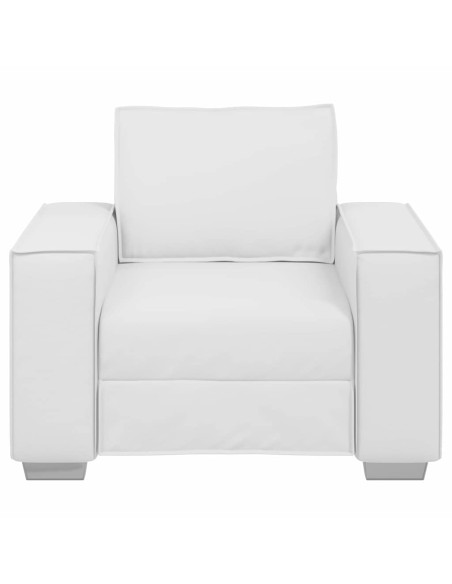 Divano Bianco 100 x 80 x 84 cm Tessuto