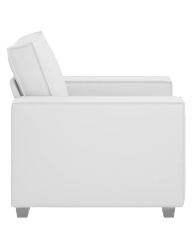 Divano Bianco 100 x 80 x 84 cm Tessuto