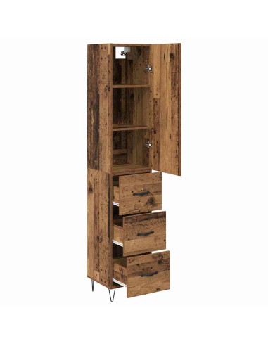 Credenza Legno vecchio 34,5 x 34 x 90 cm Legno multistrato