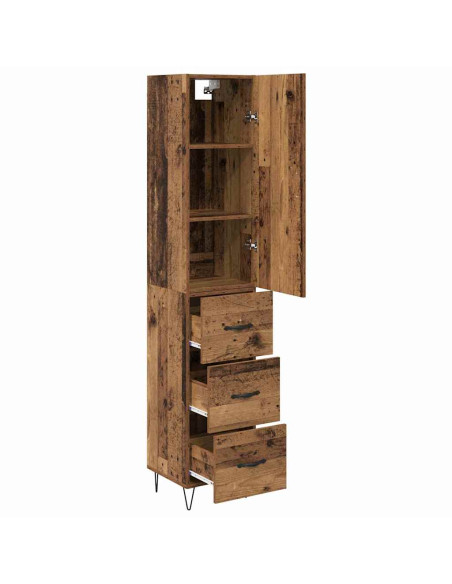Credenza Legno vecchio 34,5 x 34 x 90 cm Legno multistrato