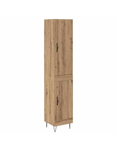 Credenza Rovere artigianale 34,5 x 34 x 90 cm Legno multistrato
