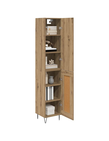 Credenza Rovere artigianale 34,5 x 34 x 90 cm Legno multistrato