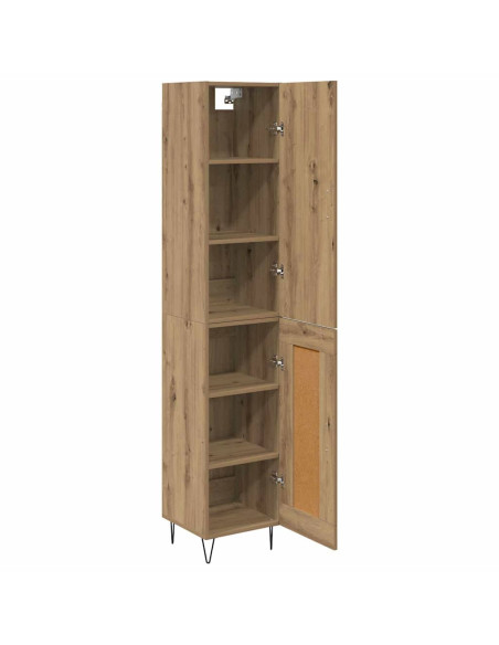 Credenza Rovere artigianale 34,5 x 34 x 90 cm Legno multistrato