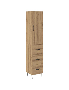 Credenza Rovere artigianale 34,5 x 34 x 90 cm Legno multistrato 2