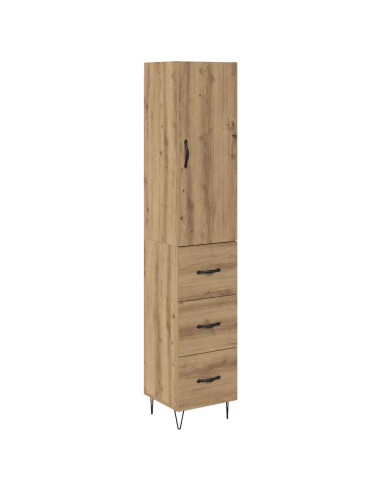 Credenza Rovere artigianale 34,5 x 34 x 90 cm Legno multistrato
