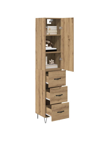 Credenza Rovere artigianale 34,5 x 34 x 90 cm Legno multistrato