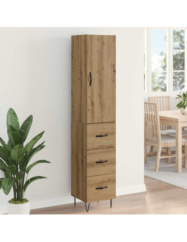 Credenza Rovere artigianale 34,5 x 34 x 90 cm Legno multistrato