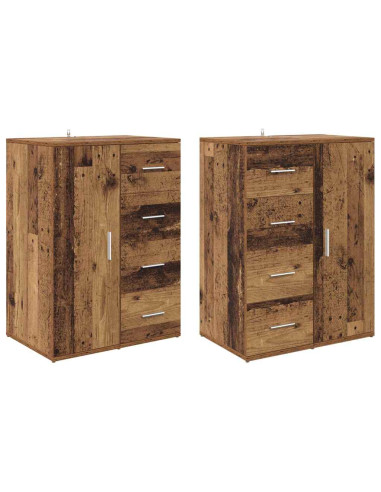 Sideboards Corona 2 pcs Legno vecchio 59 x 39 x 80 cm