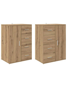 Sideboards Corona 2 pcs Rovere artigianale 59 x 39 x 80 cm 2