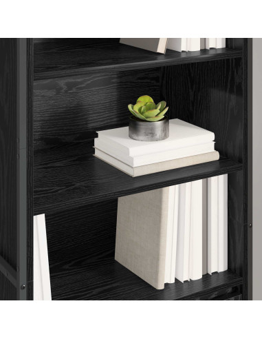 Armadi alti 2 pcs Rovere Nero 60 x 36 x 200 cm