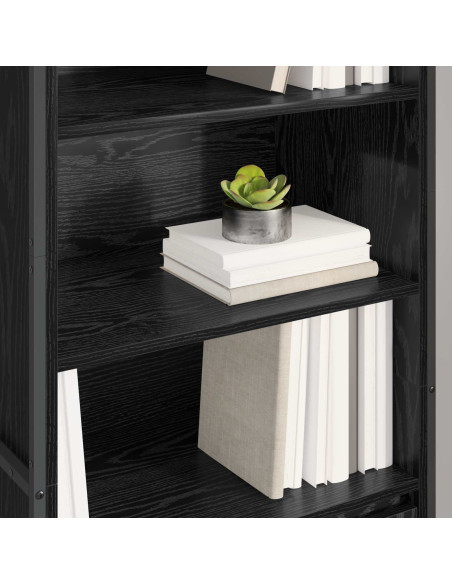 Armadi alti 2 pcs Rovere Nero 60 x 36 x 200 cm