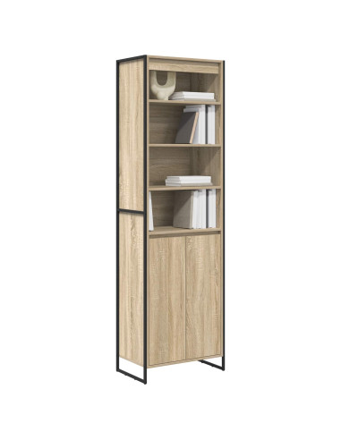 Armadi alti 2 pcs Sonoma 60 x 36 x 200 cm Legno multistrato